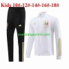 Italië Kind Wit Trainings Sweatshirt Pak 2023-24